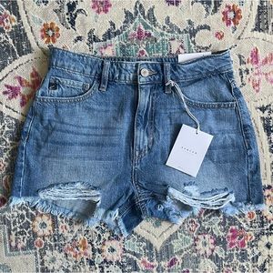 Kancan high rise denim shorts